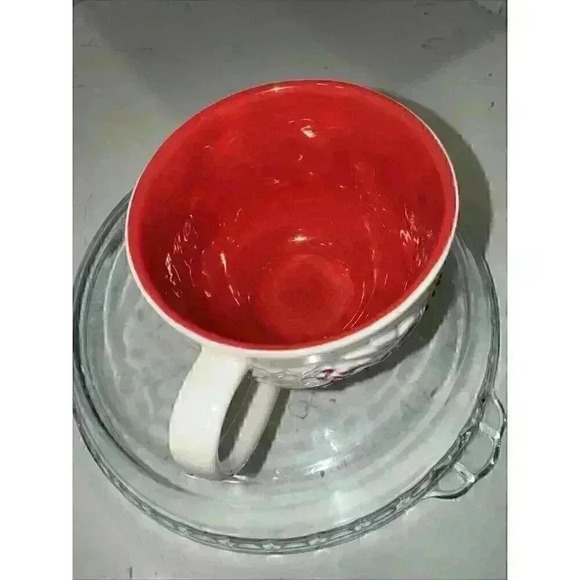 Starbucks 2008 Coffee Mug Cristhmas Doves Holly Berry White Red - Picture 10 of 11